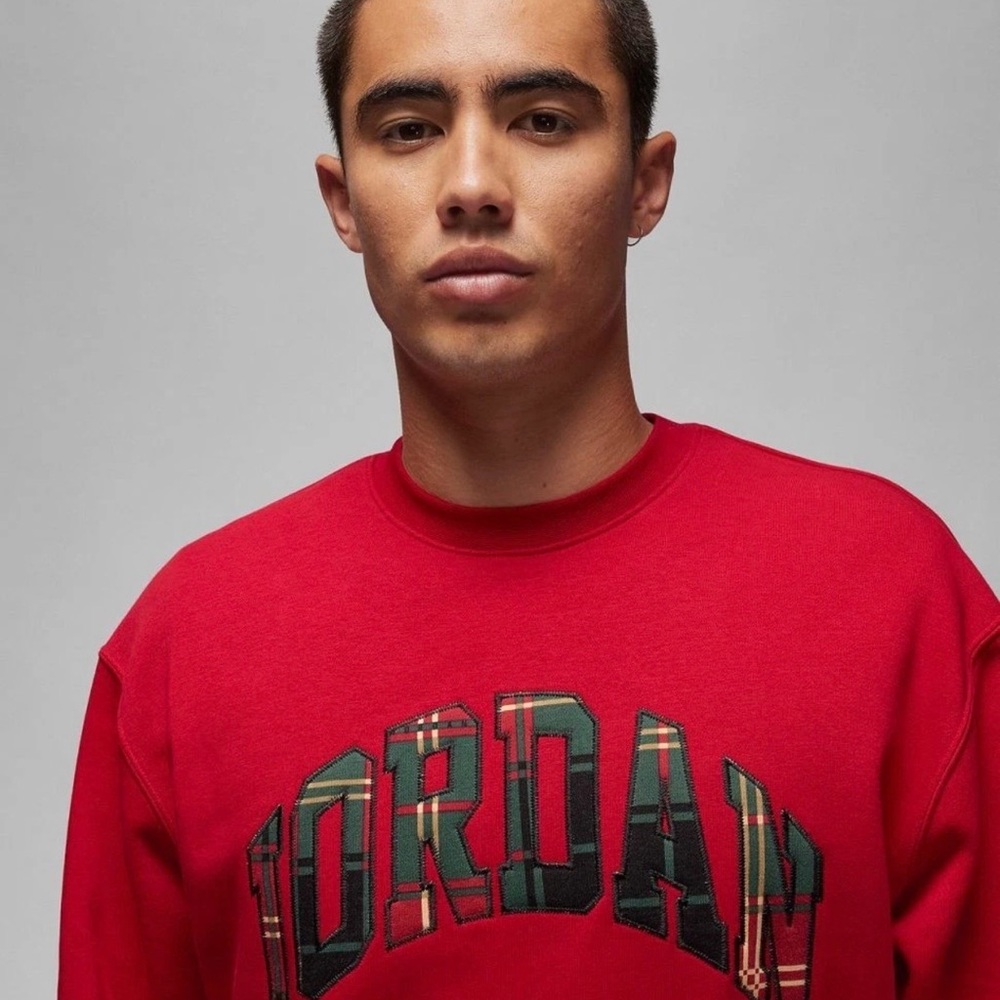 Jordan Men's Red Crewneck Sweater